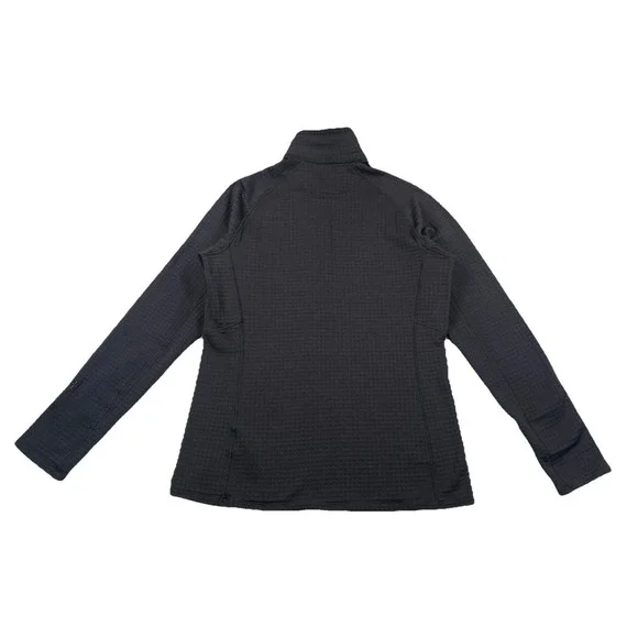 Patagonia Women's Medium R1 Pullover Black 1/2 Zip (Company Logo) - Picture 2 of 8